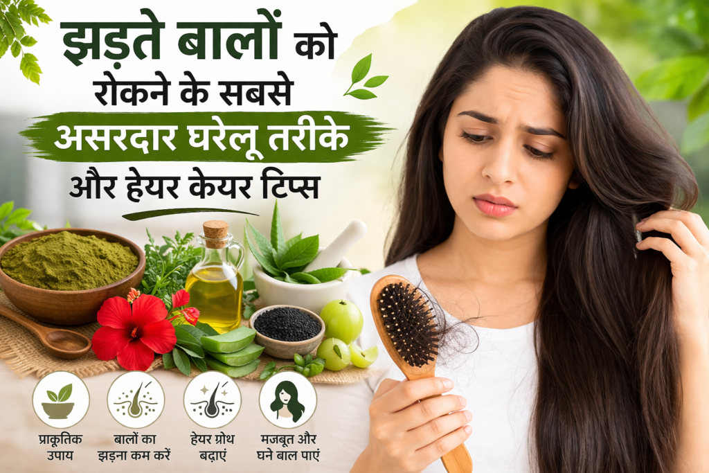 झड़ते बालों को रोकने के 9 सबसे असरदार घरेलू तरीके और हेयर केयर टिप्स